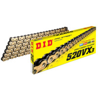 D.I.D Heavy Duty Drive Chain - 520 Pitch VX3 - Gold