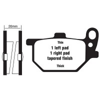 EBC Semi-Sintered Touring V Brake Pads - FA061V