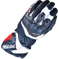 Five RFX4 Evo Leather Gloves - Black / White / Red