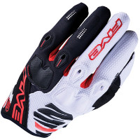 Five E2 Gloves - White / Black / Red