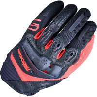 Five RS1 Gloves - Black / Fluo Red