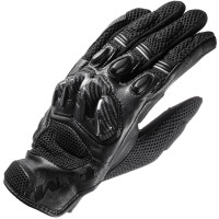 FLM Ramair Short Leather Gloves - Black