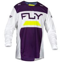 Fly Racing 2024 Kinetic Reload Jersey - Deep Purple / White / Hi-Viz