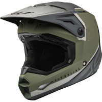 Fly Racing Kinetic - Vision Matt Olive Green / Grey