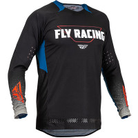 Fly Racing Evolution DST Jersey - Black / Grey / Blue