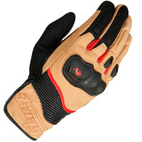 Furygan Dust Gloves - Sand / Black / Red