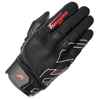 Furygan Jet Neon D3O® Textile Gloves - Black / White / Red