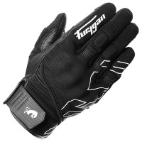 Furygan Jet Neon D3O® Textile Gloves - Black / White