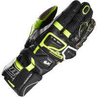 Furygan Styg20 X Kevlar® Leather Gloves - Black / Fluo Yellow / White