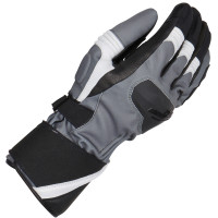 Furygan Flegere Textile Gloves - Anthracite / Pearl / Red