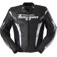 Furygan Pro One Leather Jacket - Black / White