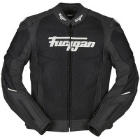 Furygan Speed Mesh Evo Leather Jacket - Black / White