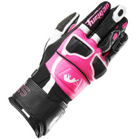 Furygan Ladies STYG15 Leather Gloves - Black / Pink