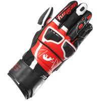 Furygan STYG15 Leather Gloves - Black / White / Red