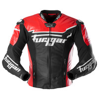 Furygan Sirius Leather Jacket - Black / Red / White