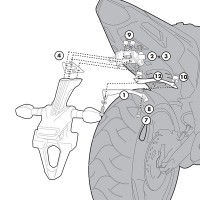 Givi 1102KIT Specific Kit - Honda CBR600 F / ABS