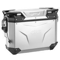 Givi OBKEVS33AAR RHS Trekker Outback Evo Cut-Out Pannier - Anodised Aluminium 33 Litre