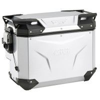 Givi OBKEVS40AAR RHS Trekker Outback Evo Cut-Out Pannier - Anodised Aluminium 40 Litre