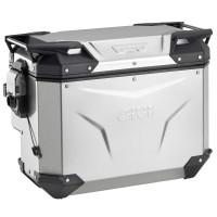 Givi OBKEVS40AR RHS Trekker Outback Evo Cut-Out Pannier - Aluminium 40 Litre