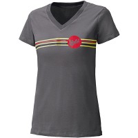 Held Ladies Be Heroic Striped T-Shirt - Grey / Red