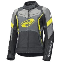 Held Ladies Baxley Textile Jacket - Black / Fluo Yellow