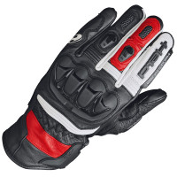 Held Misawa Leather Gloves - Black / White / Red