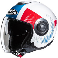 HJC i40N - Pyle White / Blue / Red