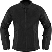 Icon Ladies Mesh AF CE Textile Jacket - Black