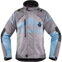 Icon Ladies Raiden DKR Textile Jacket - Charcoal