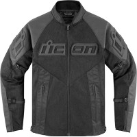 Icon Mesh AF CE Leather Jacket - Black