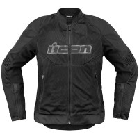 Icon Overlord 3 Ladies Mesh Jacket - Black