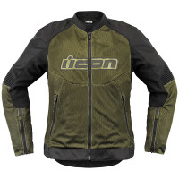 Icon Overlord 3 Ladies Mesh Jacket - Green / Black