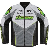 Icon 1000 Hooligan Ultrabolt Textile Jacket - Hi Vis