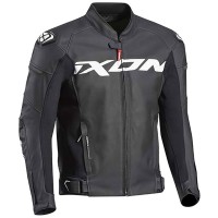 Ixon Sparrow Leather Jacket - Black / White