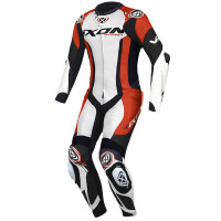 Ixon Vortex 3 One Piece Leather Suit - White / Black / Red