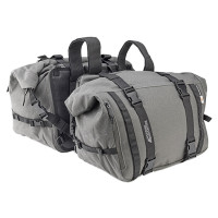 Kappa RA316 Canvas Saddlebags Grey - 25L