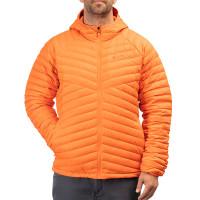 Klim Arete Down Hooded Jacket - Red Orange