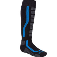 Klim Aggressor 2.0 Socks - Black / Electric Blue Lemonade