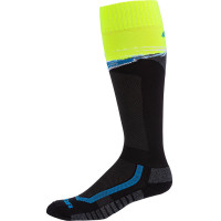 Klim Aggressor Vented Socks - Twoually / Black / Hi-Vis Yellow