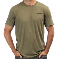 Klim Mountain Peak Tri-Blend Tee - Military Green Frost / Black