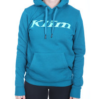 Klim Ladies Pullover Hoodie - Deep Lagoon / Electric Green