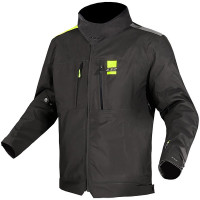 LS2 Titanium Textile Jacket - Black / Hi Viz Yellow