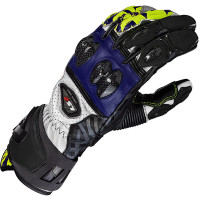 LS2 Feng Leather Gloves - Black / Blue