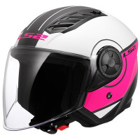 LS2 Airflow II - Cover Gloss White / Pink