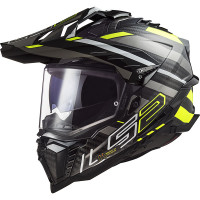 LS2 Explorer Carbon - Edge Black / Hi-Vis Yellow / Titanium