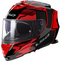 LS2 Storm II - Tracker Gloss Black / Red