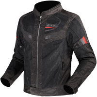 LS2 Garda Air Mesh Textile Jacket - Black / Red