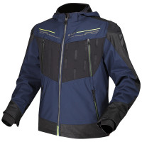 LS2 Zirconium Textile Jacket - Blue / Black / Hi Viz Yellow