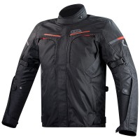 LS2 Endurance Textile Jacket - Black / Red