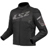 LS2 Ladies Apex Textile Jacket - Black / Dark Grey